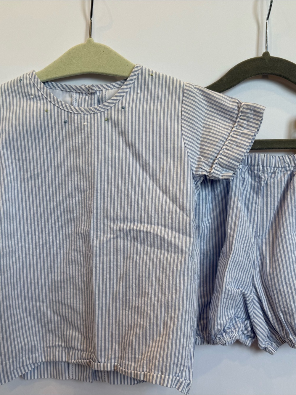 Lullaby Set Blue & White Striped Baby Top